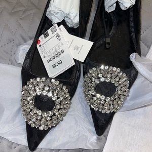 Zara crystal shoes